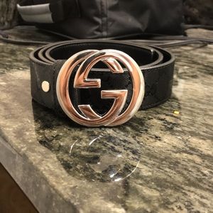 Black Gucci Belt